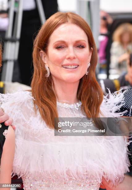 Actress Julianne Moore attends the "Wonderstruck" screening during the 70th annual Cannes Film Festival at Palais des Festivals on May 18, 2017 in...