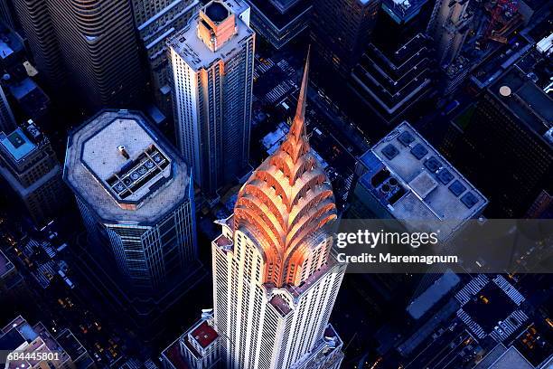chrysler building - edificio chrysler fotografías e imágenes de stock