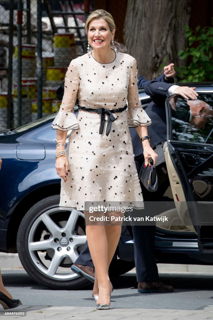 Queen Maxima of the Netherlands Of The Netherlands Visits the Princess Maxima Oncology Child Center In Utrecht