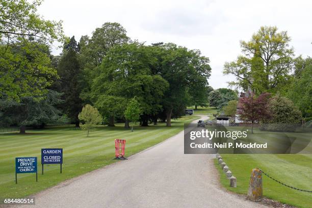 General View of preparations around St Mark's Church in Englefield, where Pippa Middleton and James Matthew are planning on getting married on May...