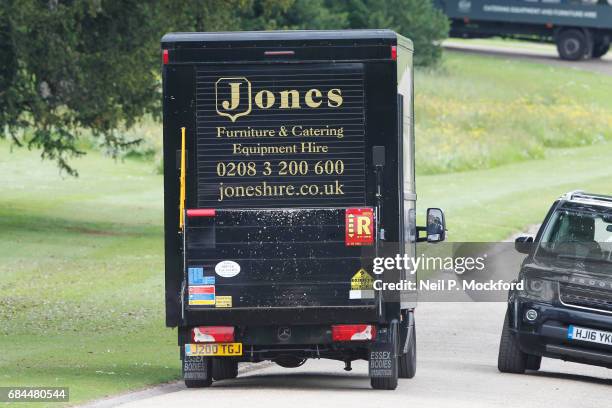 General View of preparations around St Mark's Church in Englefield, where Pippa Middleton and James Matthew are planning on getting married on May...