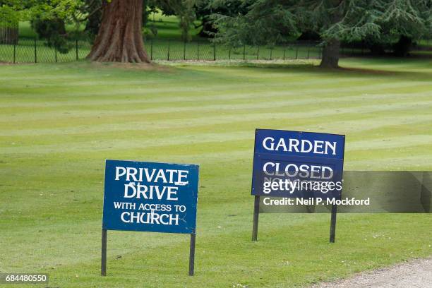 General View of preparations around St Mark's Church in Englefield, where Pippa Middleton and James Matthew are planning on getting married on May...