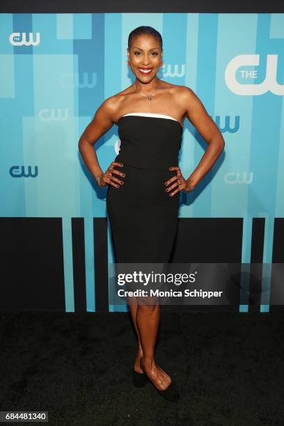 Actress Christine Adams attends the 2017 CW Upfront on May 18, 2017 in New York City.