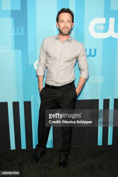 Actor Luke Perry attends the 2017 CW Upfront on May 18, 2017 in New York City.