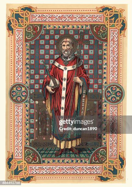 thomas becket von canterbury - kent england stock-grafiken, -clipart, -cartoons und -symbole