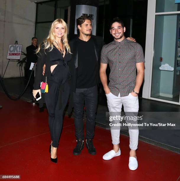 Gleb Savchenko, Elena Samodanova and Alan Bersten are seen on May 17, 2017 in Los Angeles, CA.