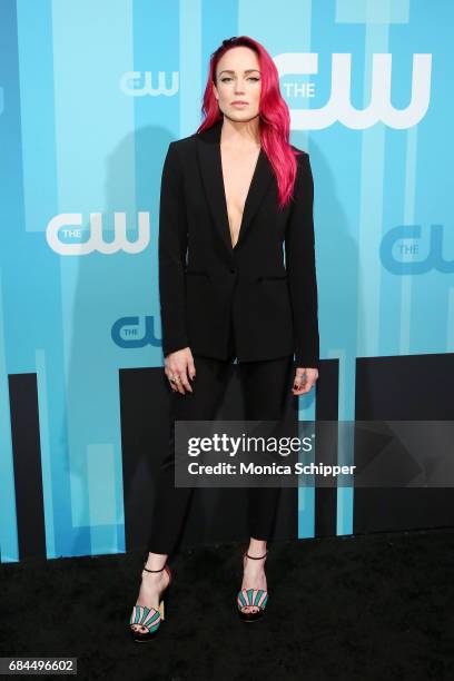 Actress Caity Lotz attends the 2017 CW Upfront on May 18, 2017 in New York City.