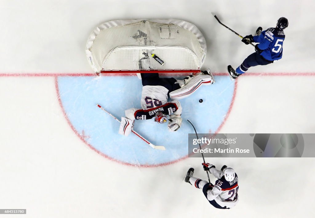 USA v Finland - 2017 IIHF Ice Hockey World Championship - Quarter Final