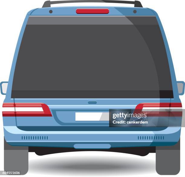 Back View Object 191 Car Back View Vector High Res Illustrations - Getty Images