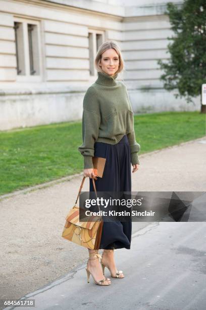 Fashion blogger Charlotte Groeneveld wears all Chloe on day 3 during Paris Fashion Week Autumn/Winter 2017/18 on March 2, 2017 in Paris, France....