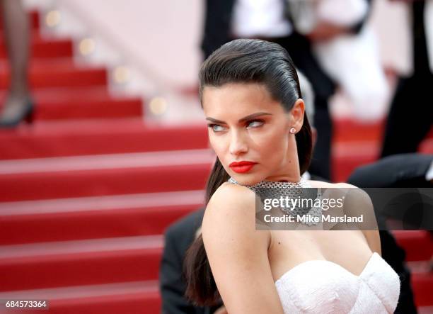 Adriana Lima attends the "Loveless " screening during the 70th annual Cannes Film Festival at Palais des Festivals on May 18, 2017 in Cannes, France.