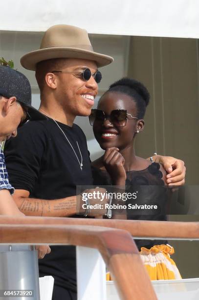 Lupita Nyong'o is spotted during the 70th annual Cannes Film Festival at on May 18, 2017 in Cannes, France.