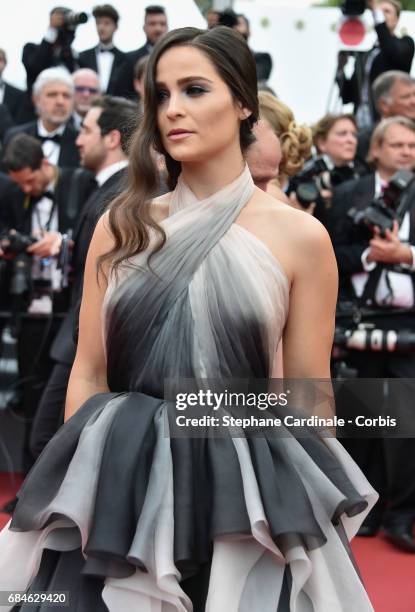 Actor Gianna Simone attends the "Loveless " premiere during the 70th annual Cannes Film Festival at Palais des Festivals on May 18, 2017 in Cannes,...