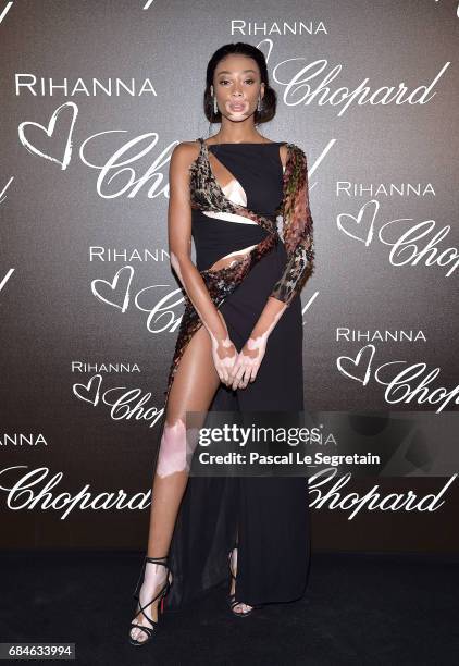 Winnie Harlow attends the Chopard dinner in honour of Rihanna and the Rihanna X Chopard Collection during the 70th annual Cannes Film Festival on the...