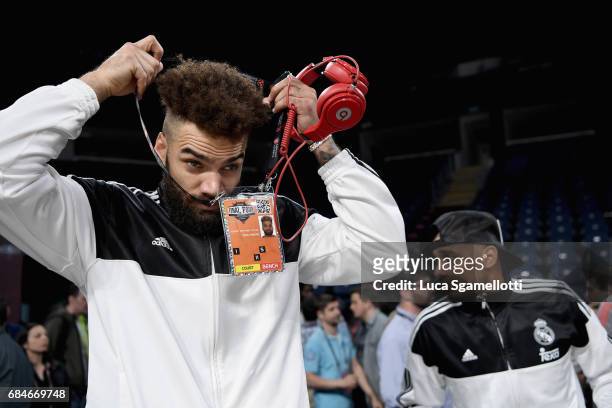 Jeffery Taylor, #44 of Real Madrid during the 2017 Turkish Airlines EuroLeague Final Four Real Madrid Practice at Sinan Erdem Dome on May 18, 2017 in...