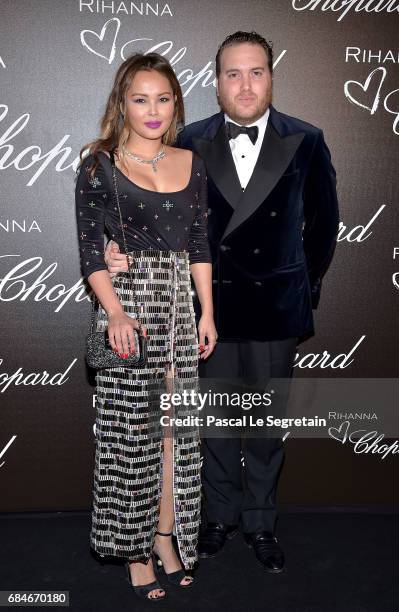 David Wertheimer and Togzhan Wertheimer attend the Chopard dinner in honour of Rihanna and the Rihanna X Chopard Collection during the 70th annual...