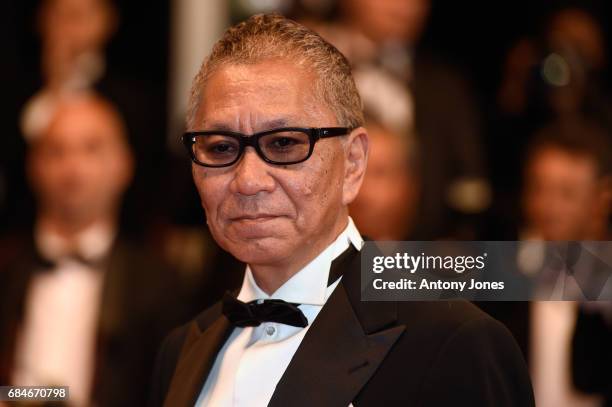 Takashi Miike attends the "Blade Of The Immortal " screening during the 70th annual Cannes Film Festival at Palais des Festivals on May 18, 2017 in...