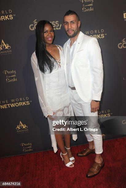 Ivy Ejam and UFC fighter Mehdi Badhad arrive for The World Networks Presents Launch Of The Goddess Empowered held at Brandview Ballroom on May 17,...