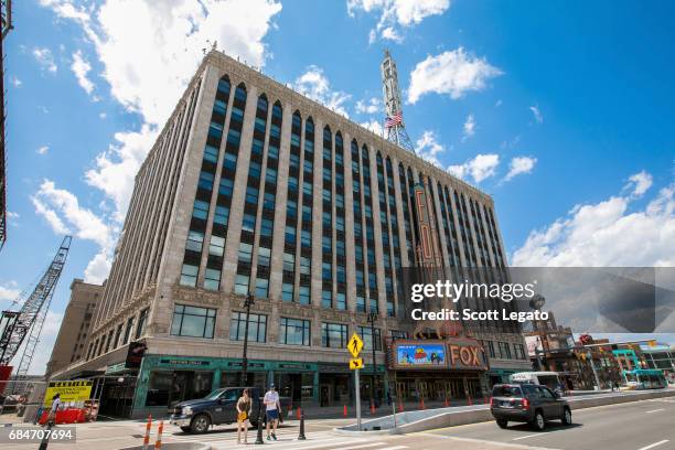 View of the Fox Theatre on May 18, 2017 in Detroit, Michigan. Soundgarden frontman Chris Cornell passed away following their performance at the...