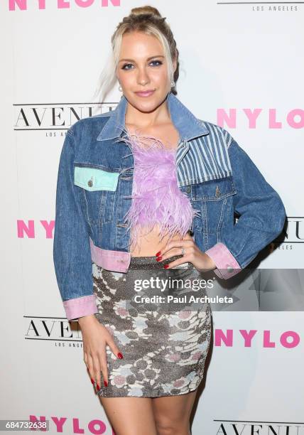 Singer Eden Wilson attends NYLON's annual Young Hollywood May issue event with cover Star Rowan Blanchard at Avenue on May 2, 2017 in Los Angeles,...