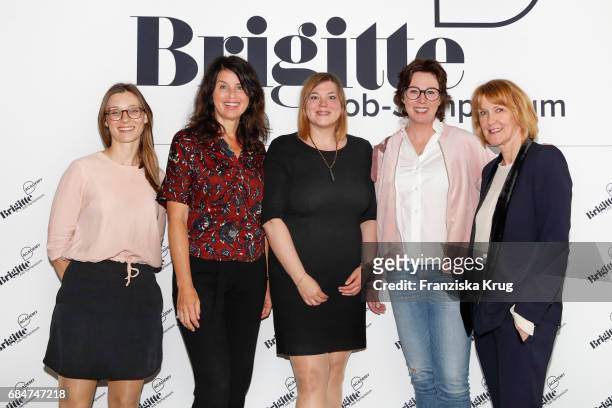 Amber Riedl, editor in chief of 'Brigitte', Brigitte Huber, Katharina Fegebank, Ildiko von Kuerthy and Christiane Funken during the BRIGITTE Job...