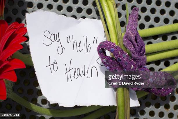 Note references a song written by Chris Cornell at a makeshift memorial for him near A Sound Garden, the sculpture that inspired the name of the band...