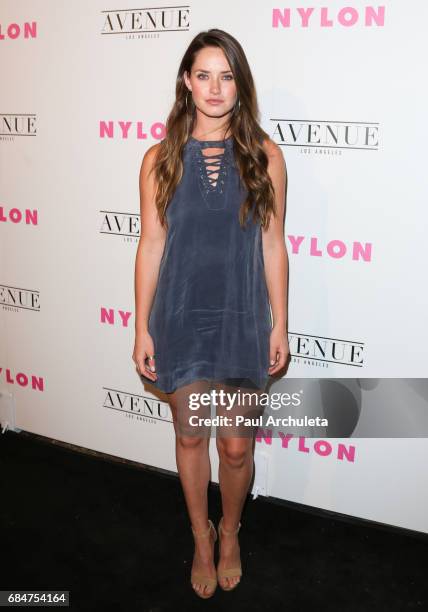 Actress Merritt Patterson attends NYLON's annual Young Hollywood May issue event with cover Star Rowan Blanchard at Avenue on May 2, 2017 in Los...