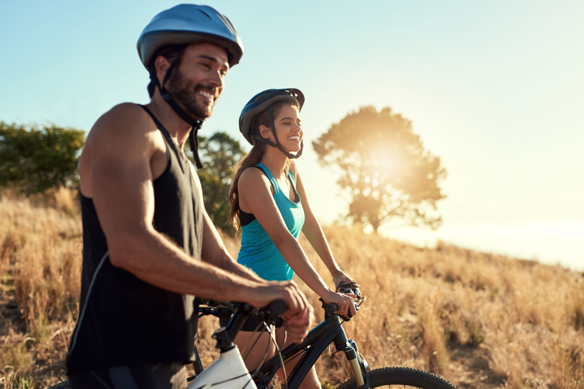 cycling couple