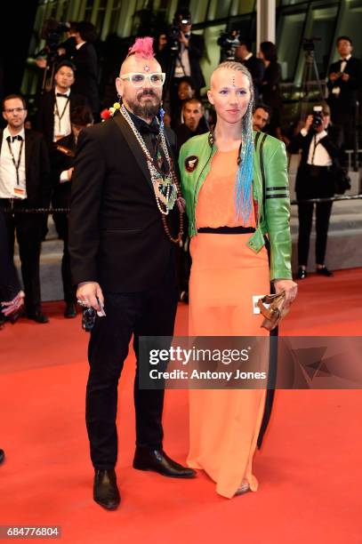 Guests attend the "Blade Of The Immortal " screening during the 70th annual Cannes Film Festival at Palais des Festivals on May 18, 2017 in Cannes,...