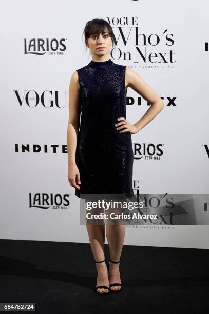 Spanish actress Andrea Trepat attends the 'Vogue Who's On Next' party at the El Principito Club on May 18, 2017 in Madrid, Spain.