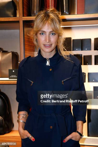 Actress Pauline Lefevre attends the Montblanc : Champs-Elysees Flagship Reopening on May 18, 2017 in Paris, France.