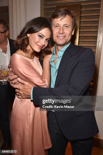 Nathalie Kelley and Grant Show attend The CW Network's 2017 party at Avra Madison Estiatorio on May 18, 2017 in New York City.