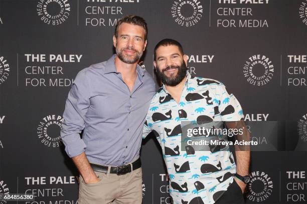 Actors Scott Foley and Guillermo Diaz attend the Ultimate "Scandal" Watch Party at The Paley Center for Media on May 18, 2017 in New York City.