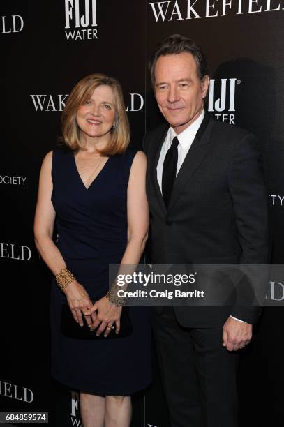 Robin Swicord and Bryan Cranston attend a special screening of "Wakefield" hosted by FIJI Water and the Cinema Society at Landmark Sunshine Cinema on...