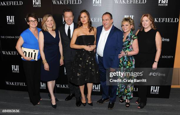 Bonnie Curtis, Robin Swicord, Bryan Cranston, Jennifer Garner, Carl Moellenberg, Wendy Federman and Lisa Schwartz attend a special screening of...