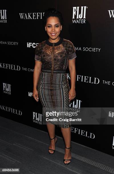Amirah Vann attends a special screening of "Wakefield" hosted by FIJI Water and the Cinema Society at Landmark Sunshine Cinema on May 18, 2017 in New...