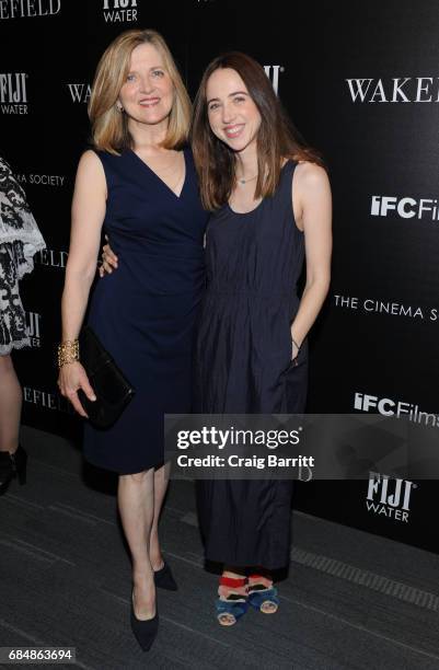 Robin Swicord and daughter Zoe Kazan attend a special screening of "Wakefield" hosted by FIJI Water and the Cinema Society at Landmark Sunshine...