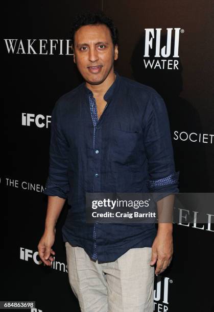 Aasif Mandvi attends a special screening of "Wakefield" hosted by FIJI Water and the Cinema Society at Landmark Sunshine Cinema on May 18, 2017 in...