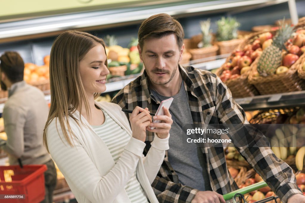 Shopping für Lebensmittel