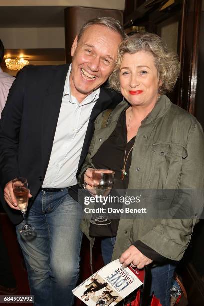 Anthony Head and Caroline Quintin attend the press night performance of "Love In Idleness" at The Apollo Theatre on May 18, 2017 in London, England.