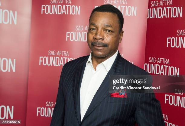 Actor Carl Weathers attends a career retrospective for SAG-AFTRA Foundation Conversations at SAG-AFTRA Foundation Screening Room on May 18, 2017 in...