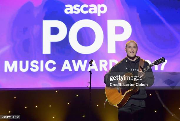 Singer Mike Posner performs onstage at the 2017 ASCAP Pop Awards at The Wiltern on May 18, 2017 in Los Angeles, California.