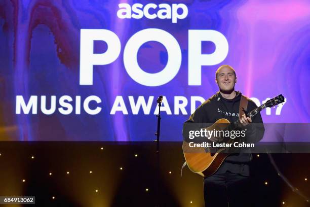 Singer Mike Posner performs onstage at the 2017 ASCAP Pop Awards at The Wiltern on May 18, 2017 in Los Angeles, California.