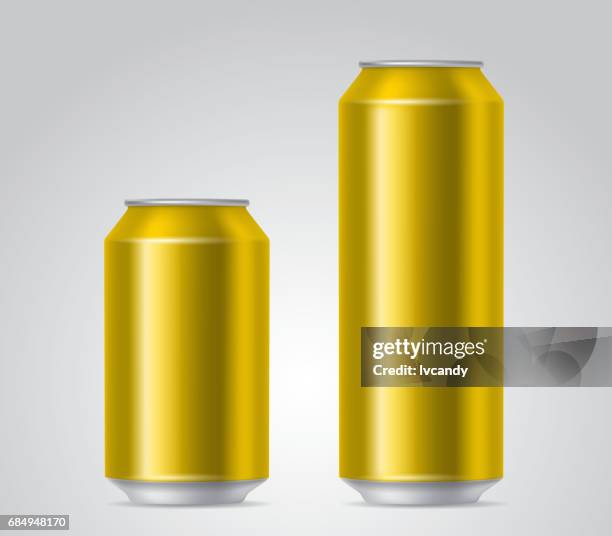 golden cans - cola stock illustrations