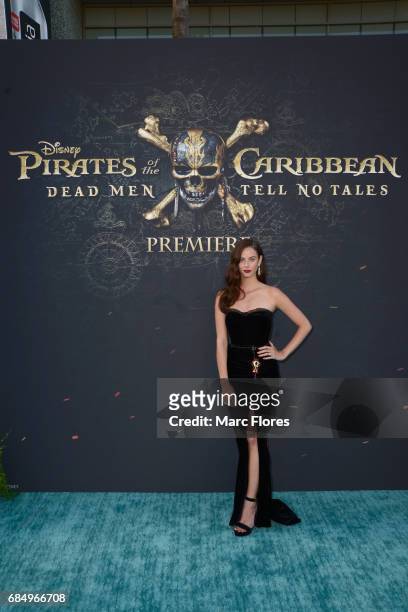 Actor Kaya Scodelario at the Premiere of Disneys and Jerry Bruckheimer Films Pirates of the Caribbean: Dead Men Tell No Tales, at the Dolby...