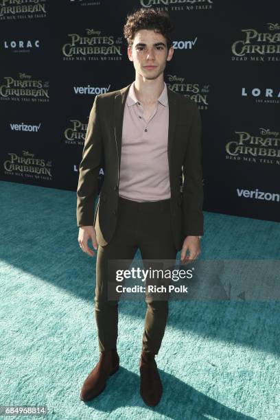 Actor Cameron Boyce at the Premiere of Disneys and Jerry Bruckheimer Films Pirates of the Caribbean: Dead Men Tell No Tales, at the Dolby Theatre...