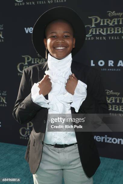 Actor Brandon Severs at the Premiere of Disneys and Jerry Bruckheimer Films Pirates of the Caribbean: Dead Men Tell No Tales, at the Dolby...