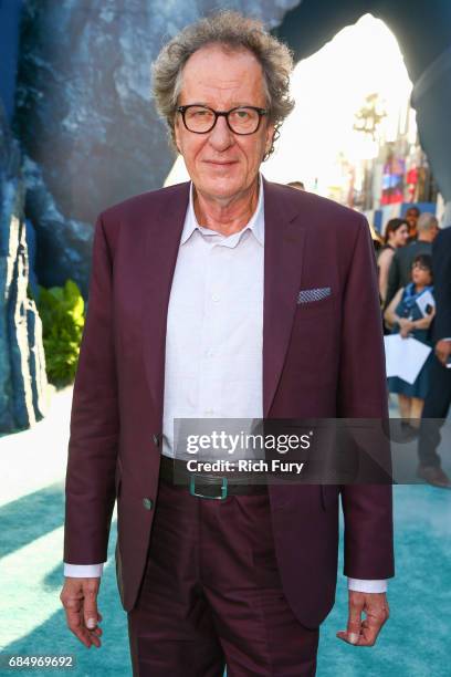 Actor Geoffrey Rush attends the premiere of Disney's 'Pirates Of The Caribbean: Dead Men Tell No Tales' at Dolby Theatre on May 18, 2017 in...