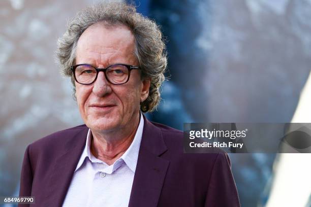 Actor Geoffrey Rush attends the premiere of Disney's 'Pirates Of The Caribbean: Dead Men Tell No Tales' at Dolby Theatre on May 18, 2017 in...