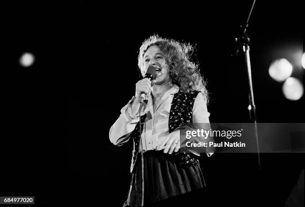 Carole King at Chicagofest in Chicago, Illinois, August 15, 1982.